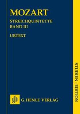 Seiffert / Herttrich |  Wolfgang Amadeus Mozart - Streichquintette, Band III | Buch |  Sack Fachmedien