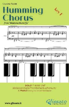 Puccini |  Humming Chorus - Low Bass clef Solo instr. and Piano (Key F) | eBook | Sack Fachmedien