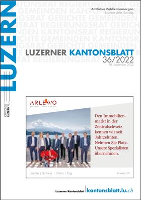  Luzerner Kantonsblatt | Zeitschrift |  Sack Fachmedien