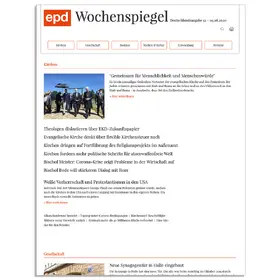  epd Wochenspiegel Deutschlandausgabe | Zeitschrift |  Sack Fachmedien